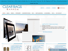 Tablet Screenshot of clearbags.ca